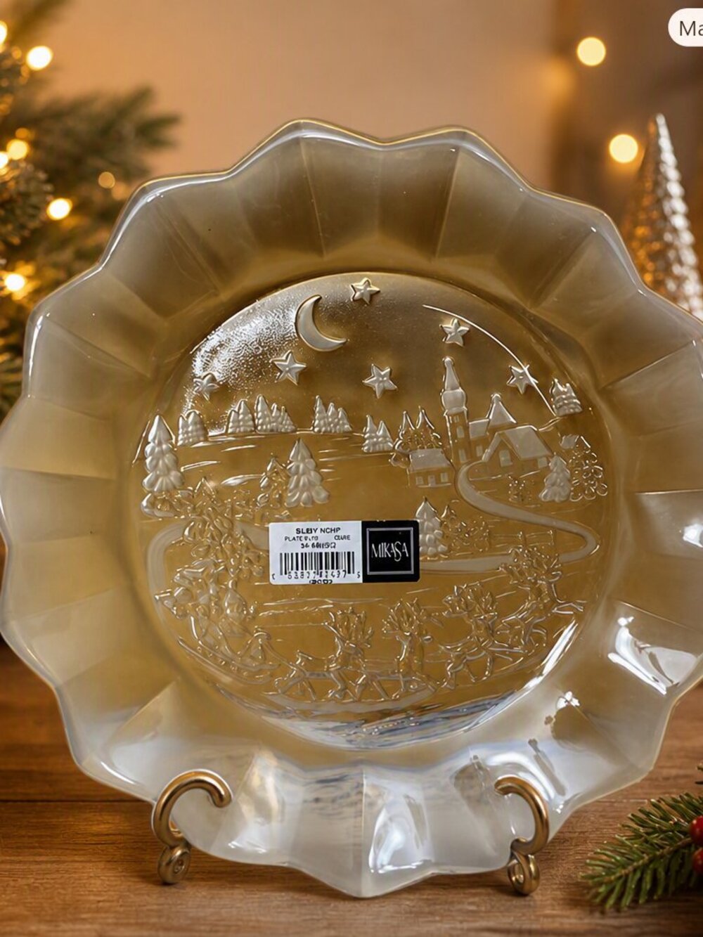 Mikasa Silent Night Christmas Plate 9.5” NWOT